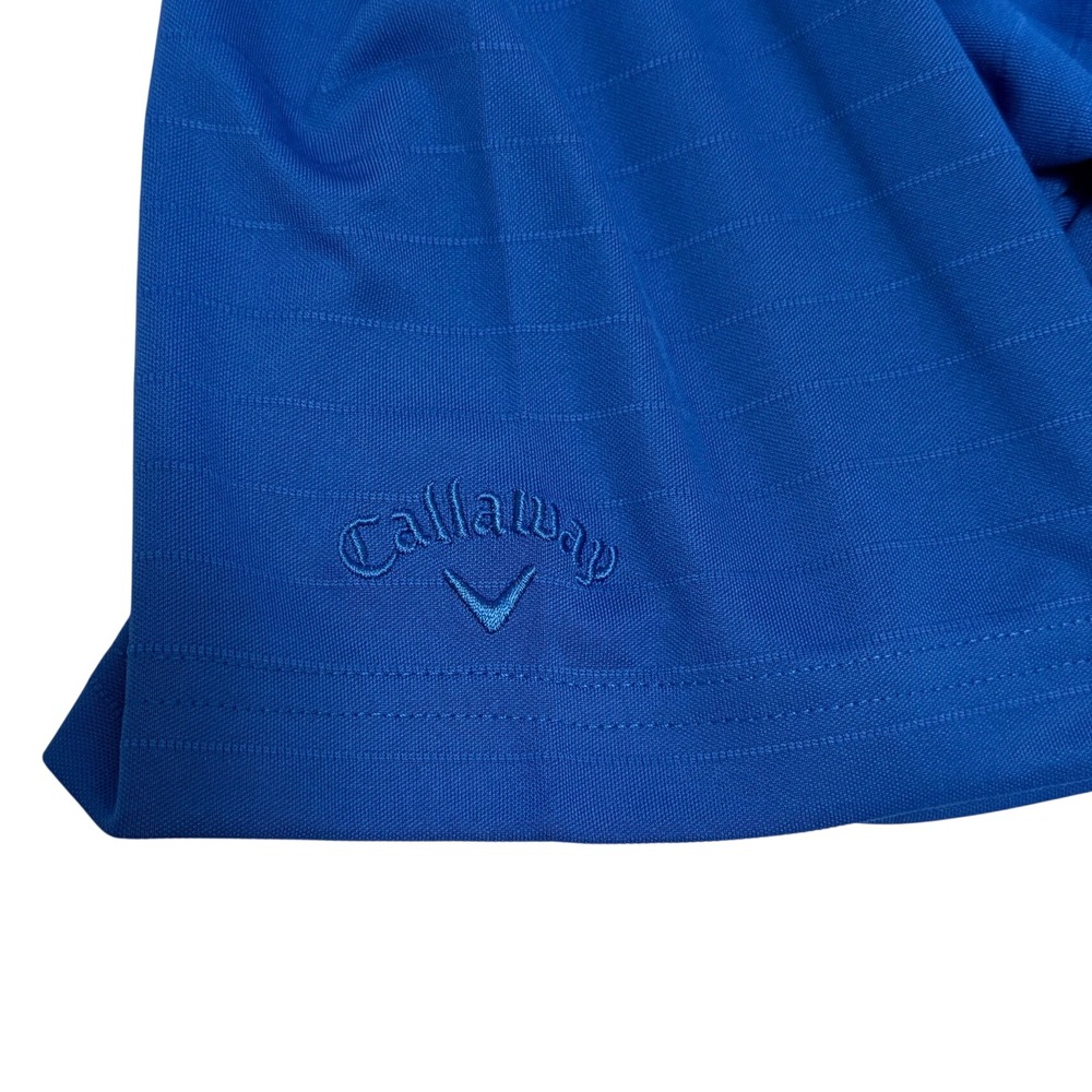 Callaway Mens Opti-Dri Golf Polo Shirt Magnetic Blue XXL CGM754SU UPF 50 Eco - Picture 4 of 8